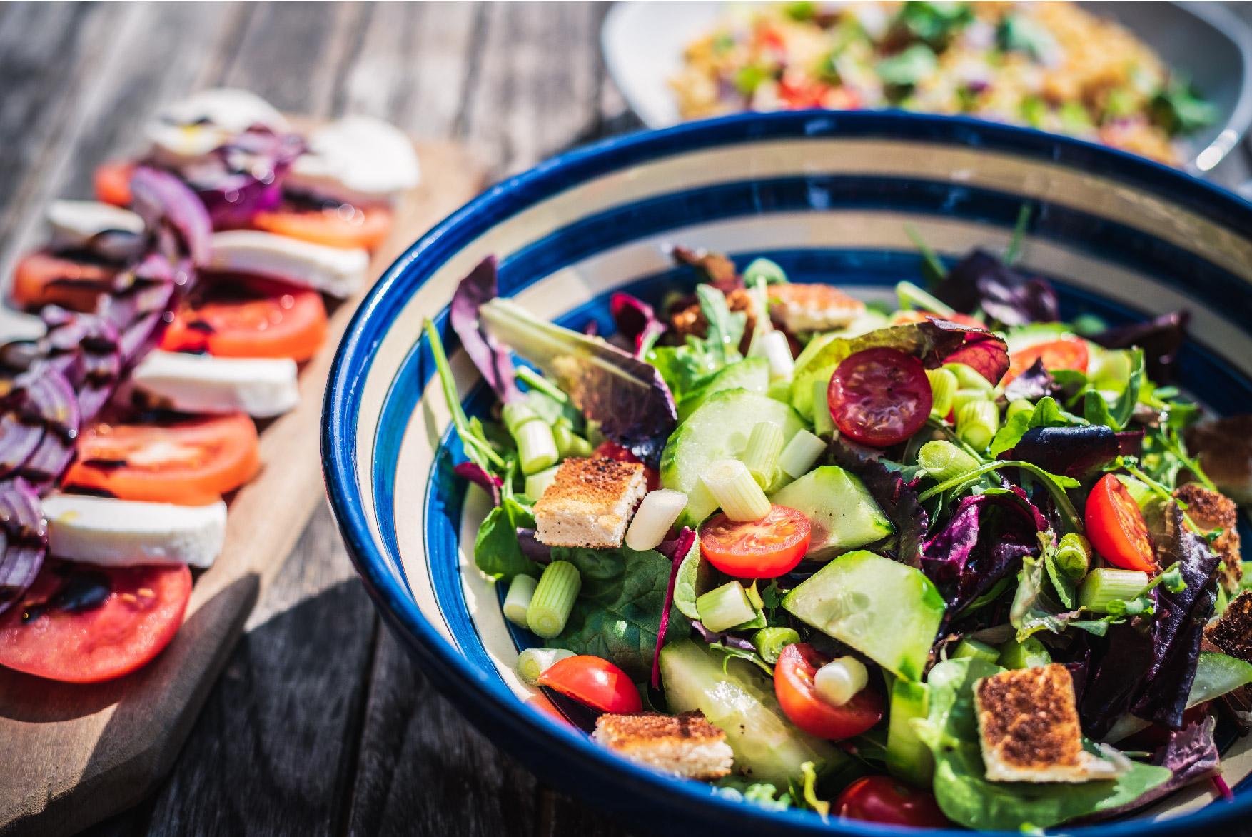 Aelia Luxury Suites Karterados  Exterior foto A fattoush salad