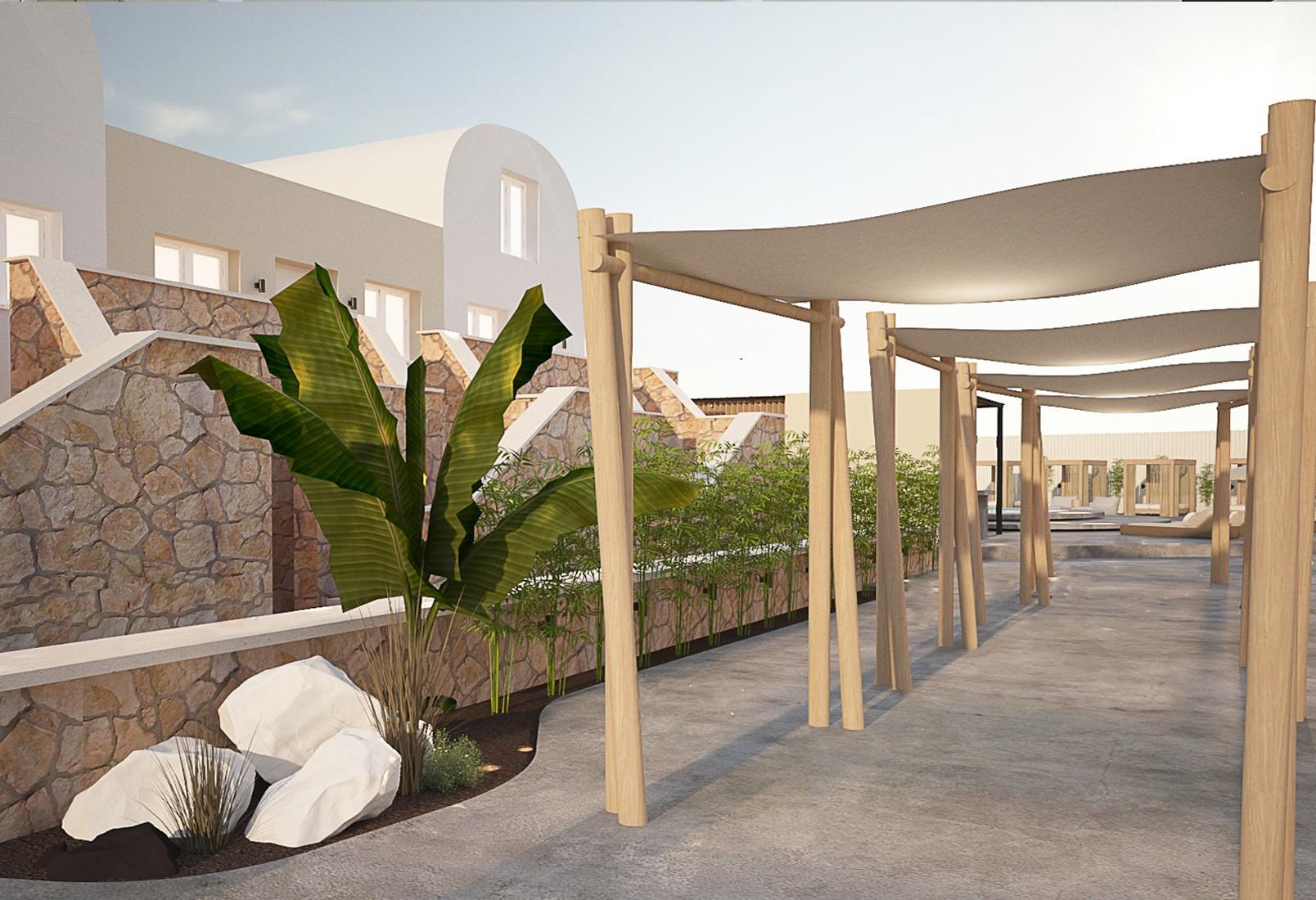 Aelia Luxury Suites Karterados  Exterior foto The new terminal