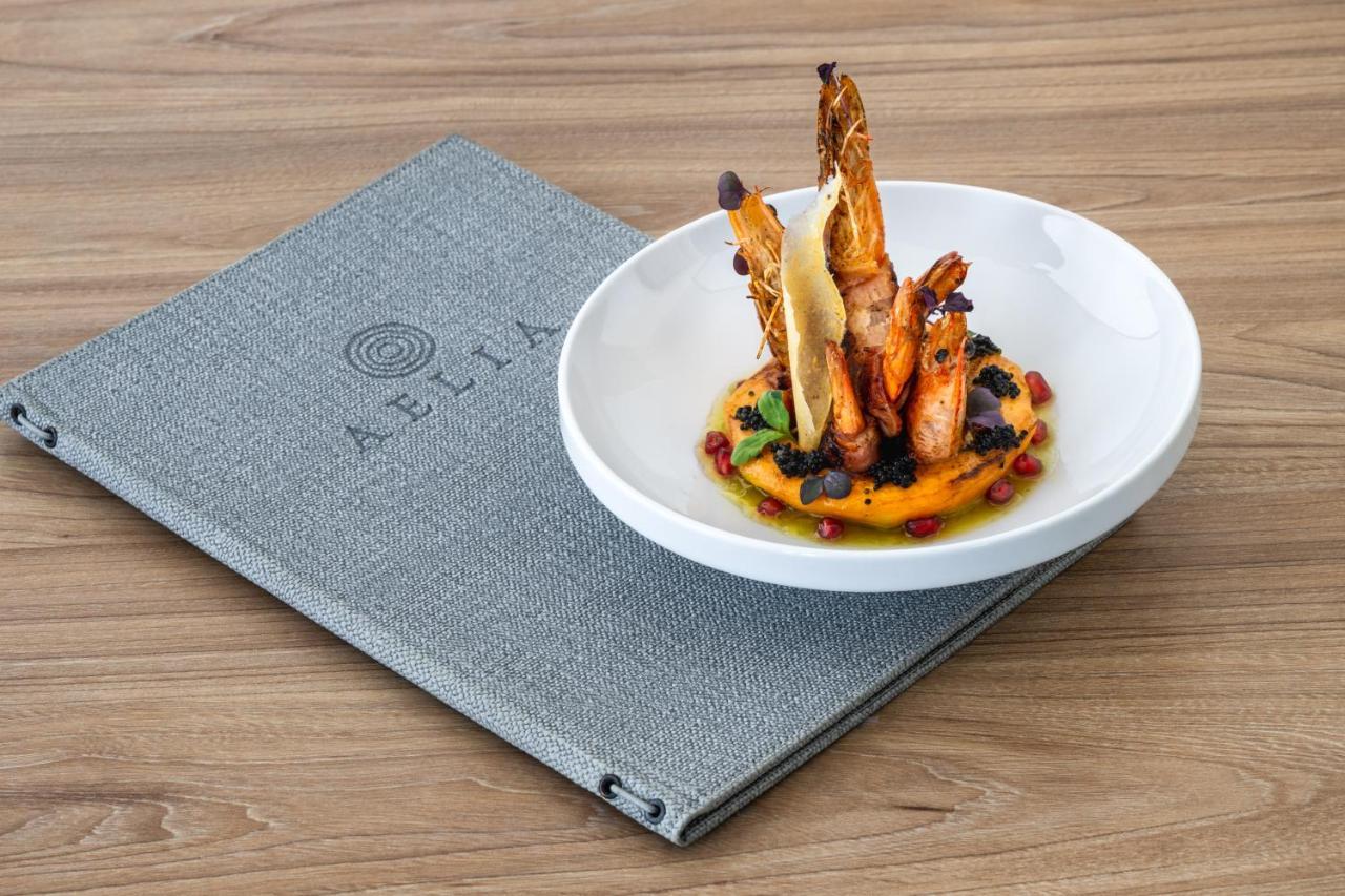 Aelia Luxury Suites Karterados  Exterior foto A dish from ELIX